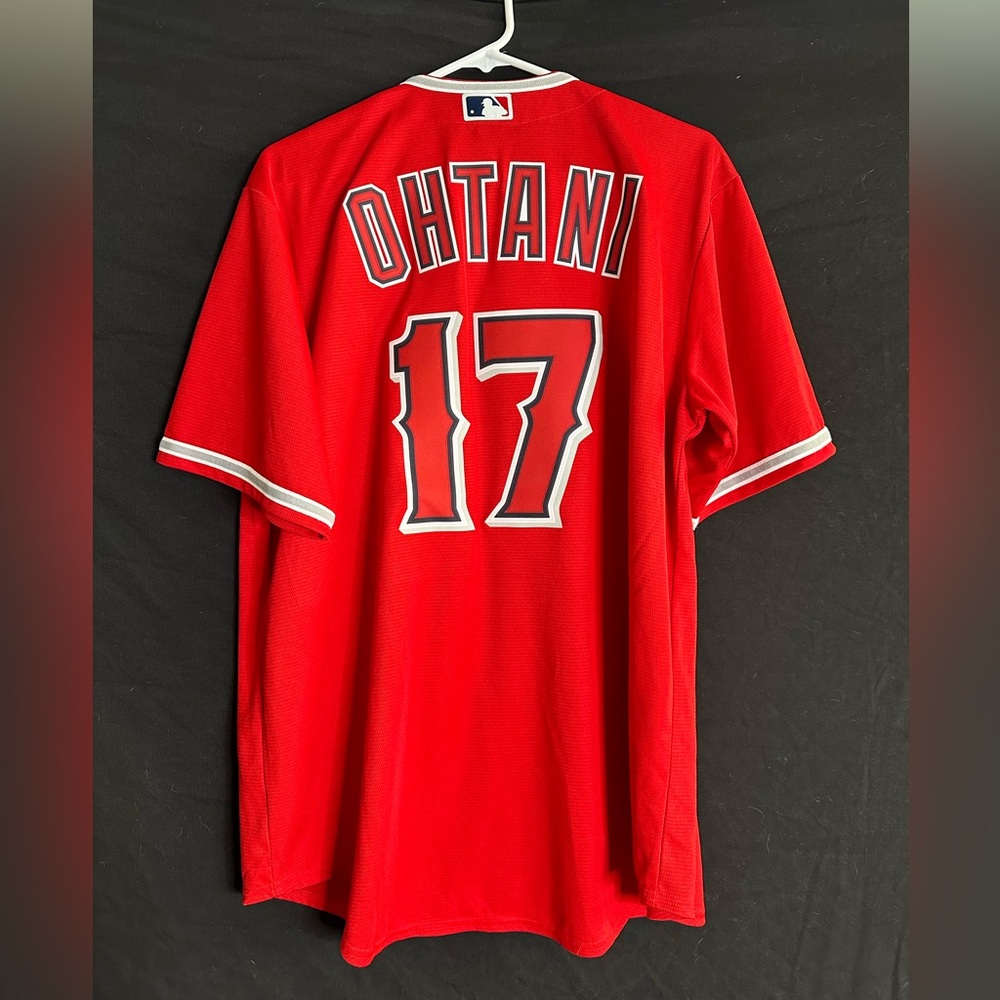 50th Anniversary Angels Hat W/ Pins & Slightly Damaged Ohtani Jersey